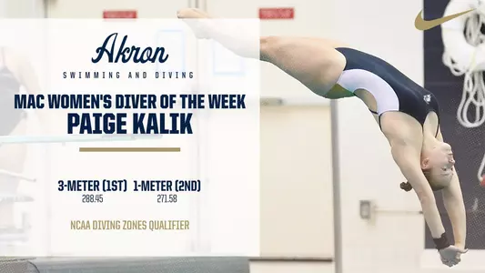 Paige Kalik Diver of the Week 10.20.21