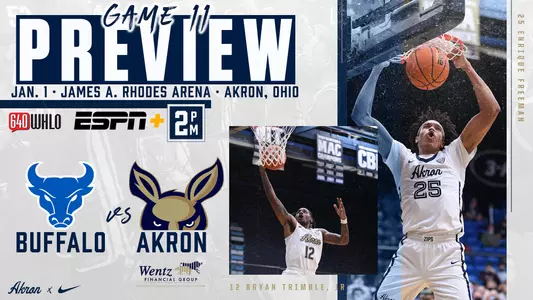 MBB GM 11 Preview vs Buffalo Jan. 1 2022