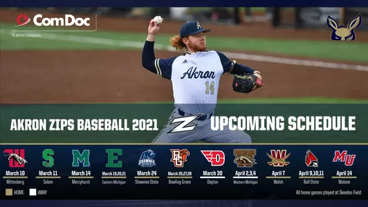 upcoming schedule baseball 3.10.21