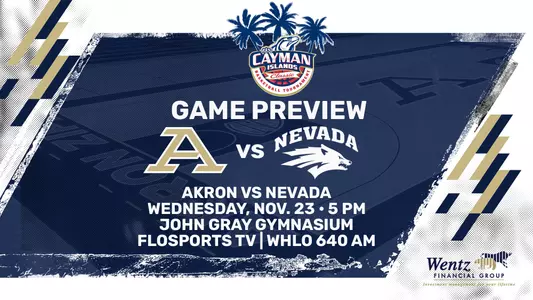 Akron MBB vs Nevada Cayman Islands Classic GM3 2022