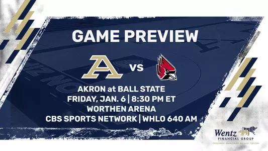 Akron MBB GM 15 at Ball STate Preview 2023