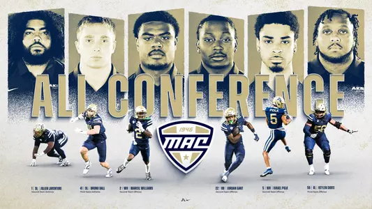 Akron Places Six on 2025 All-MAC Team Image