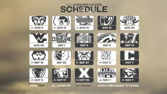 Akron Men's Soccer Complete Schedule - 7-25