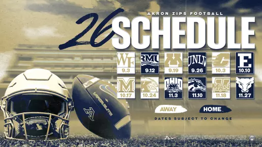 Akron FB Schedule Release 2026 WEB