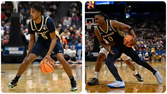 Action photos of Tavari Johnson and Amani Lyles