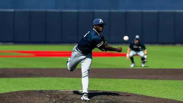 Photo of Jeremiah Newman pitching at Dayton