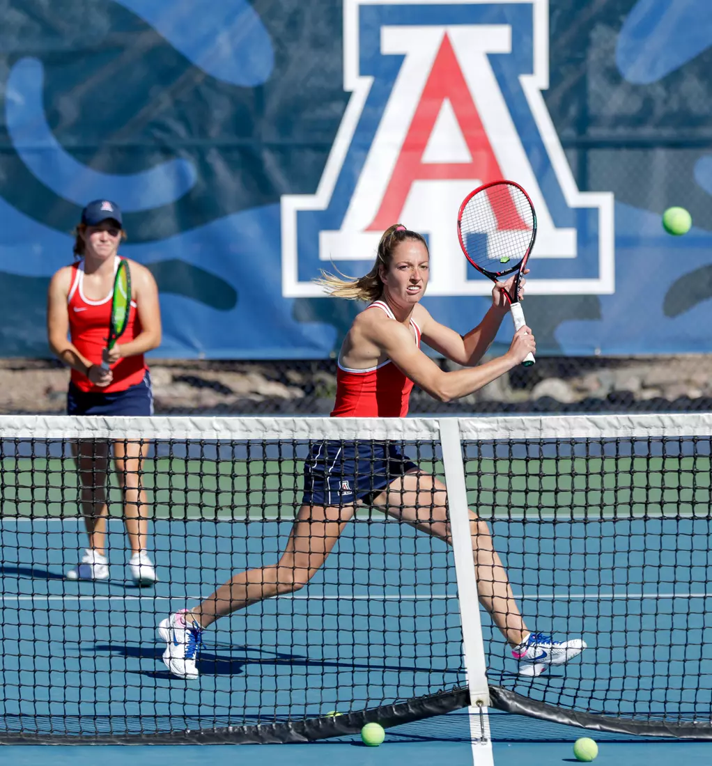 Marie Van Aelst, Arizona Wildcats Womens Tennis vs. University of North Texas 2/7/20 in Tucson, Ariz.
Photo by Simon Asher / Arizona Athletics