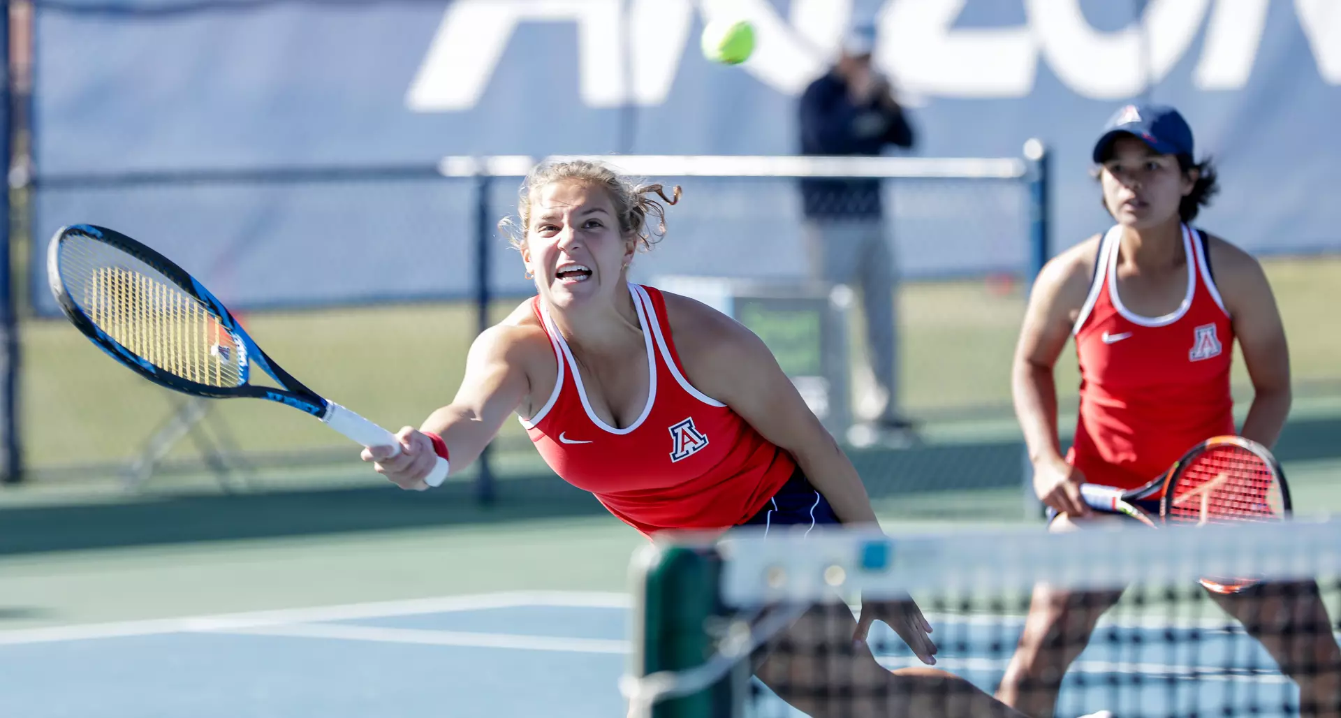 Gitte Heynemans, Arizona Wildcats Womens Tennis vs. University of North Texas 2/7/20 in Tucson, Ariz.
Photo by Simon Asher / Arizona Athletics