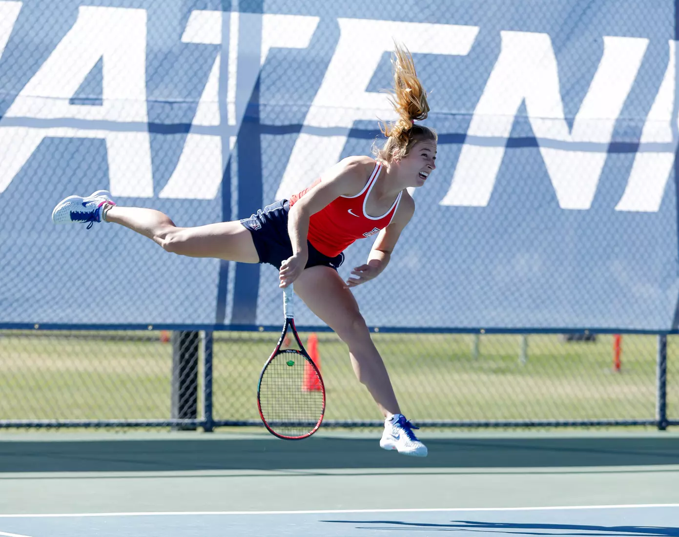 Marie Van Aelst, Arizona Wildcats Womens Tennis vs. University of North Texas 2/7/20 in Tucson, Ariz.
Photo by Simon Asher / Arizona Athletics