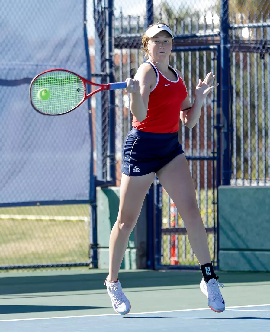 Kirsten Prelle, Arizona Wildcats Womens Tennis vs. University of North Texas 2/7/20 in Tucson, Ariz.
Photo by Simon Asher / Arizona Athletics