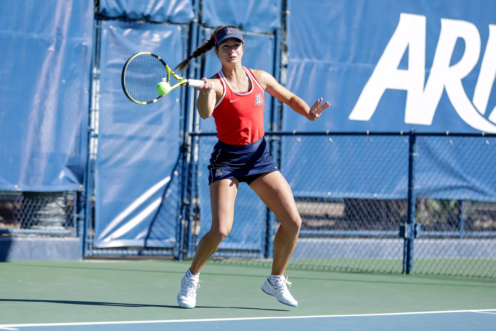 Talya Zandberg, Arizona Wildcats Womens Tennis vs. University of North Texas 2/7/20 in Tucson, Ariz.
Photo by Simon Asher / Arizona Athletics