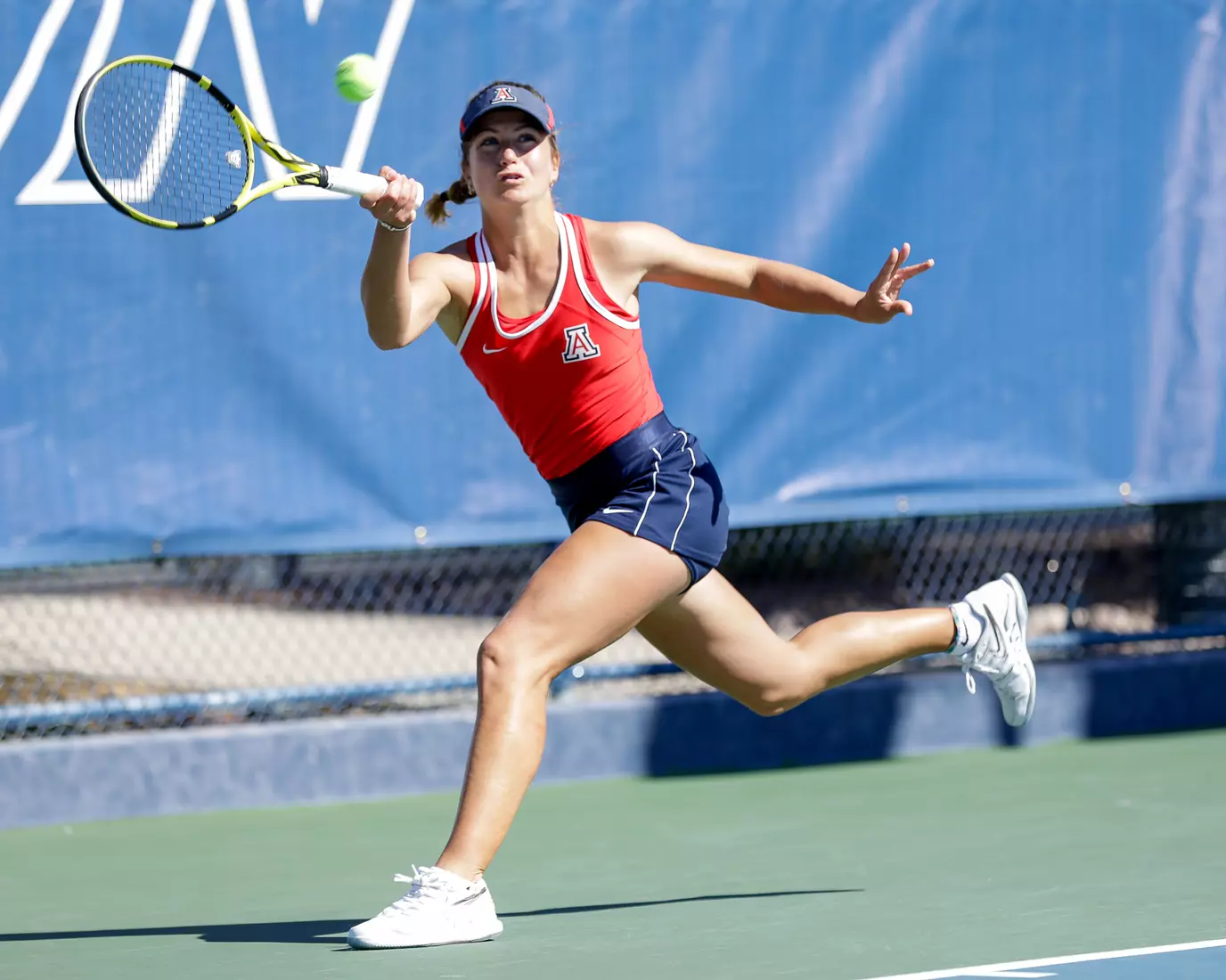Talya Zandberg, Arizona Wildcats Womens Tennis vs. University of North Texas 2/7/20 in Tucson, Ariz.
Photo by Simon Asher / Arizona Athletics