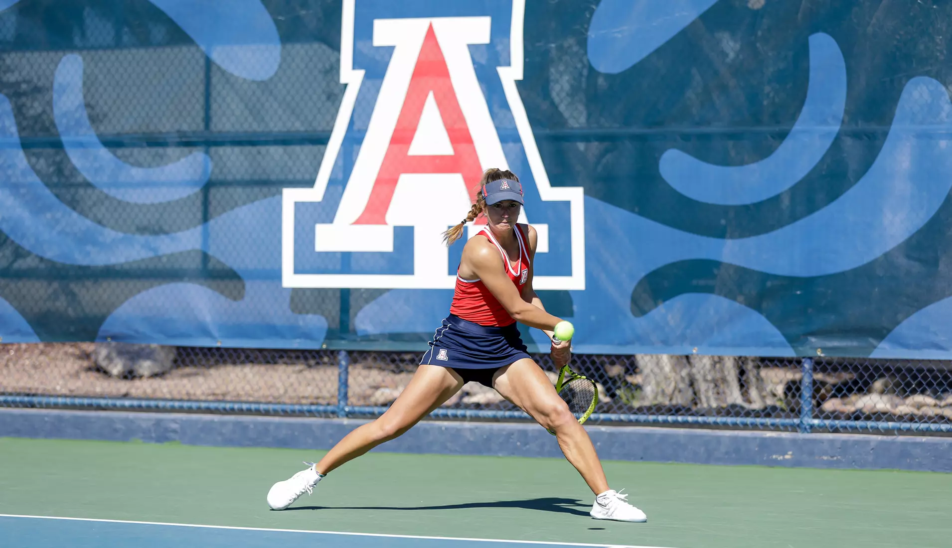 Talya Zandberg, Arizona Wildcats Womens Tennis vs. University of North Texas 2/7/20 in Tucson, Ariz.
Photo by Simon Asher / Arizona Athletics