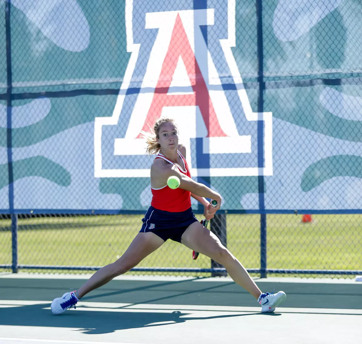 Marie Van Aelst, Arizona Wildcats Womens Tennis vs. University of North Texas 2/7/20 in Tucson, Ariz.
Photo by Simon Asher / Arizona Athletics