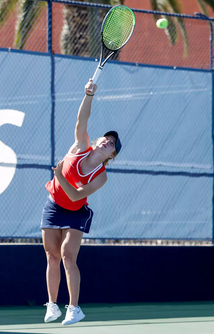 Kayla Wilkins, Arizona Wildcats Womens Tennis vs. University of North Texas 2/7/20 in Tucson, Ariz.
Photo by Simon Asher / Arizona Athletics