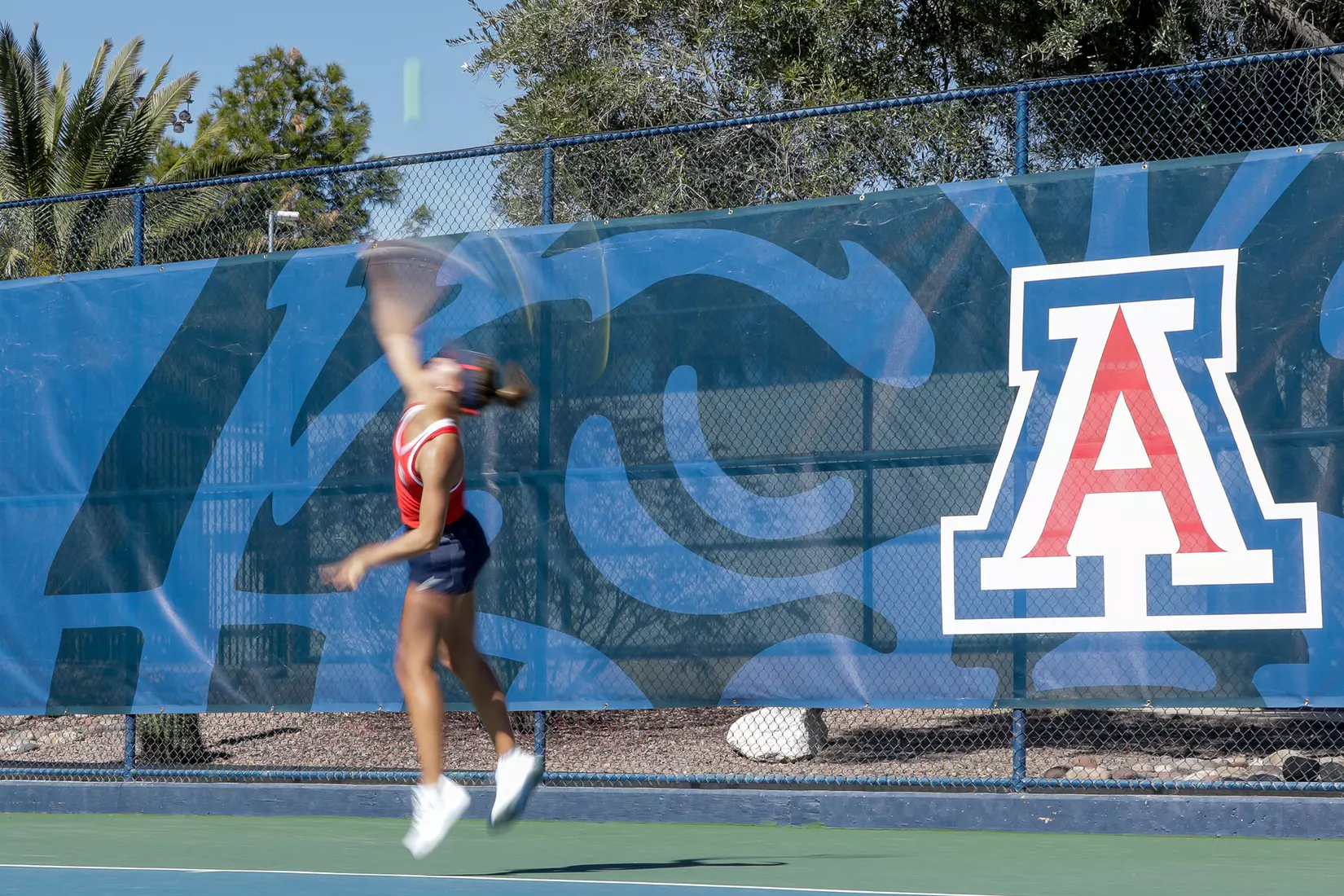 Talya Zandberg, Arizona Wildcats Womens Tennis vs. University of North Texas 2/7/20 in Tucson, Ariz.
Photo by Simon Asher / Arizona Athletics