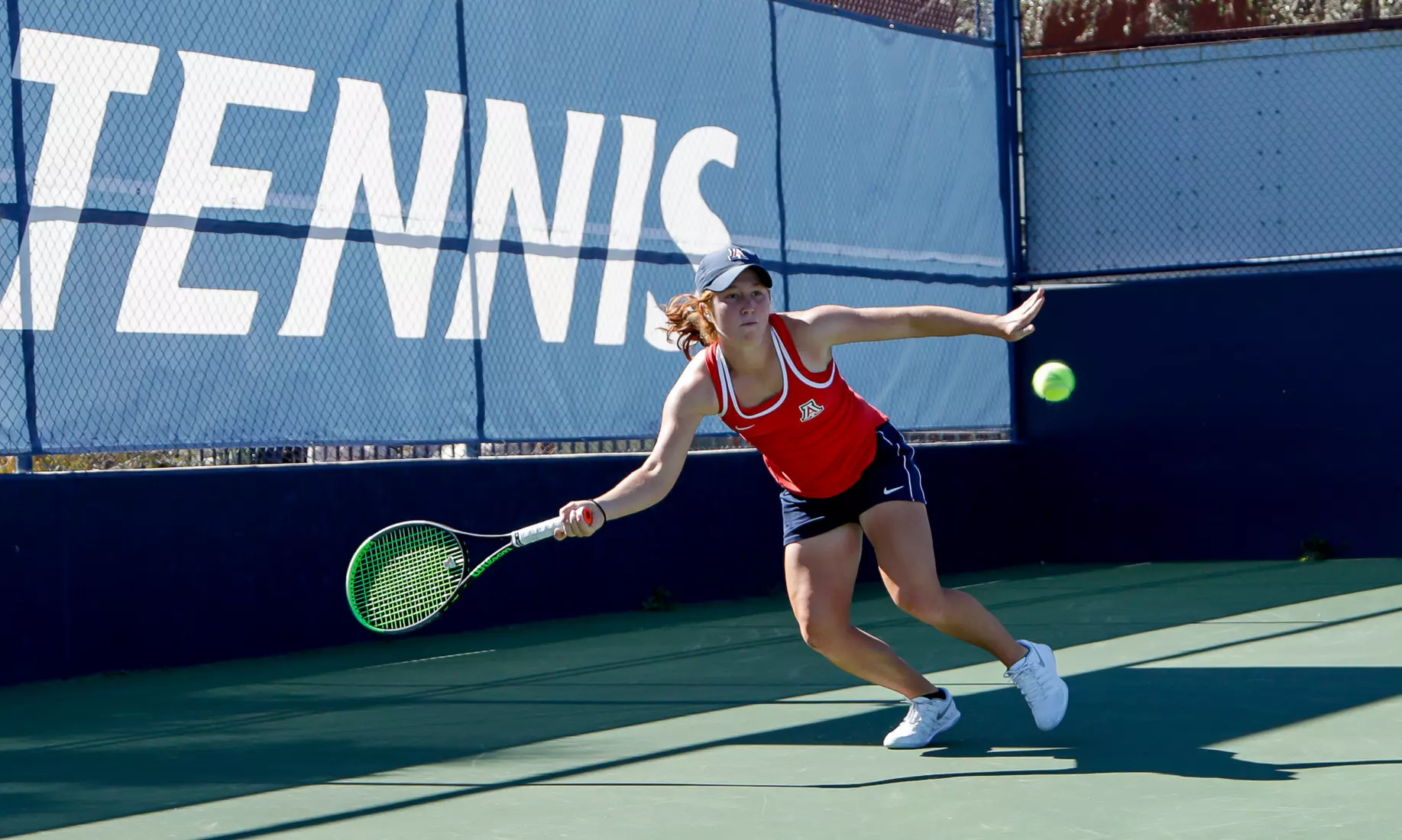 Kayla Wilkins, Arizona Wildcats Womens Tennis vs. University of North Texas 2/7/20 in Tucson, Ariz.
Photo by Simon Asher / Arizona Athletics