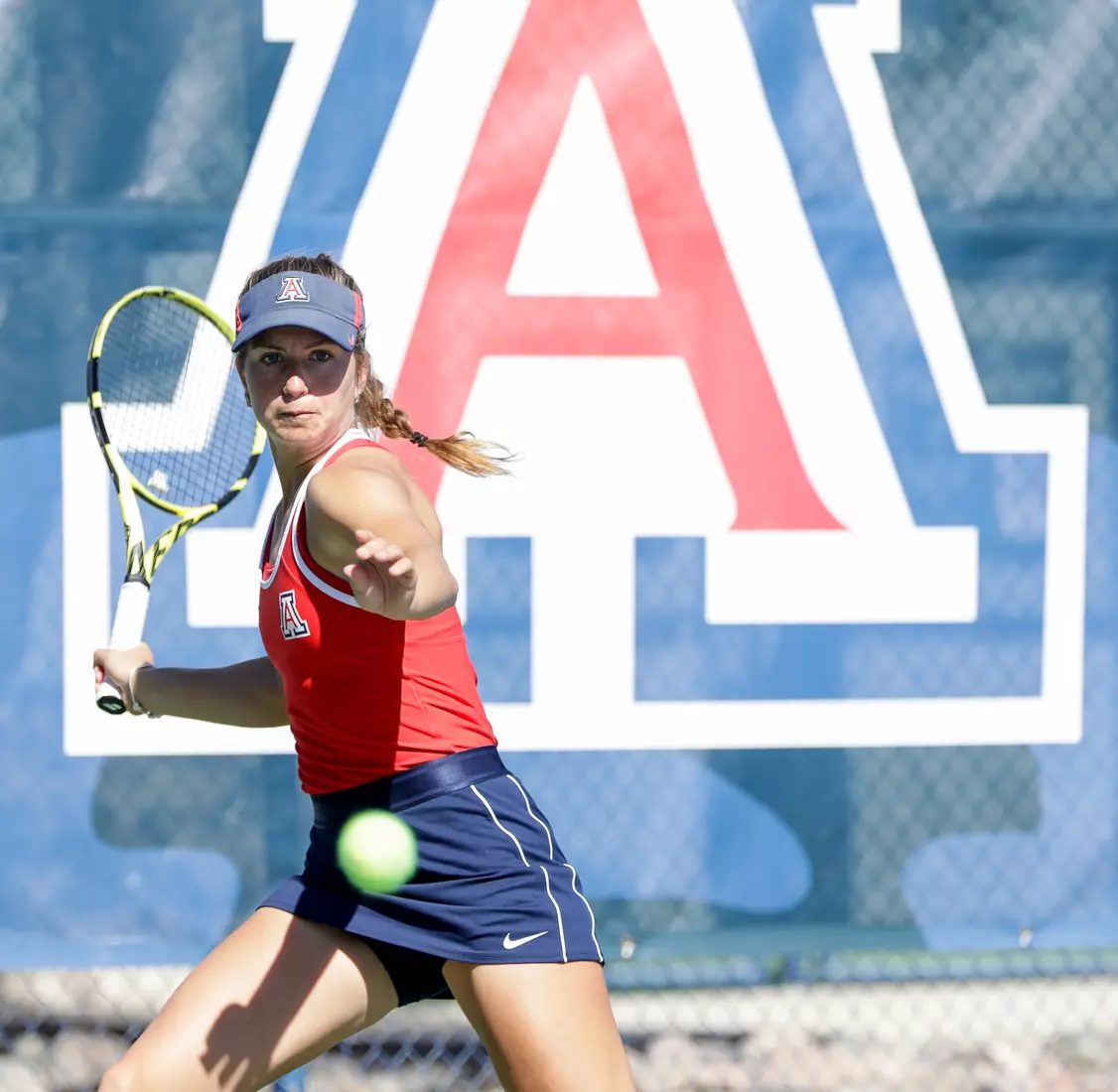 Talya Zandberg, Arizona Wildcats Womens Tennis vs. University of North Texas 2/7/20 in Tucson, Ariz.
Photo by Simon Asher / Arizona Athletics