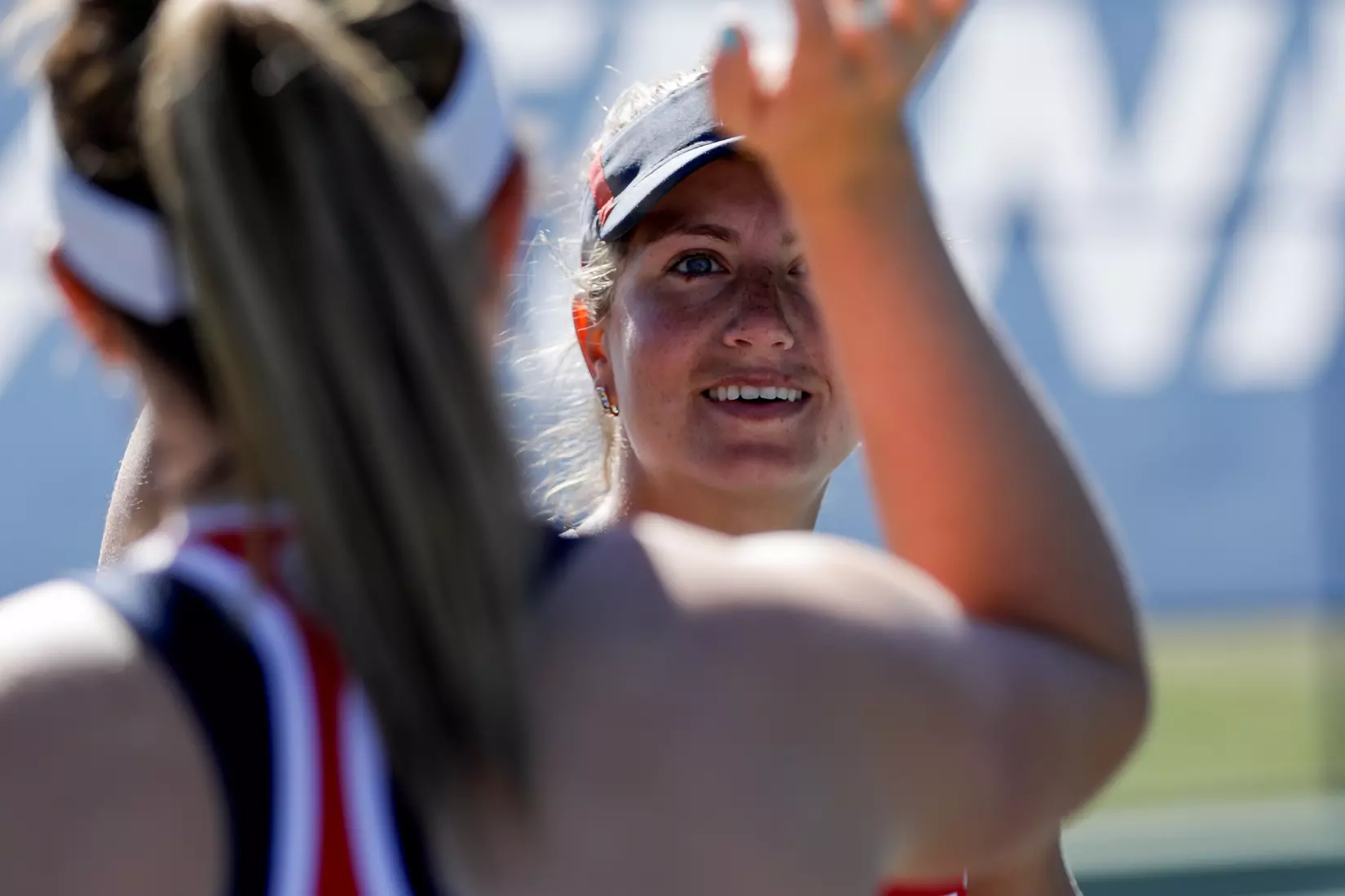 Talya Zandberg, Arizona Wildcats Womens Tennis vs. University of North Texas 2/7/20 in Tucson, Ariz.
Photo by Simon Asher / Arizona Athletics