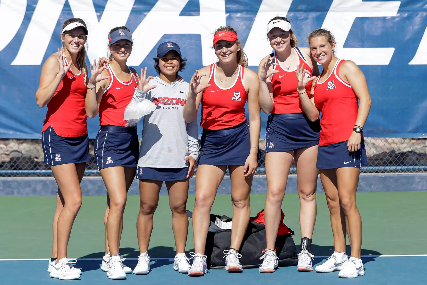 Arizona Wildcats Womens Tennis Team 2/7/20 in Tucson, Ariz.
Photo by Simon Asher / Arizona Athletics