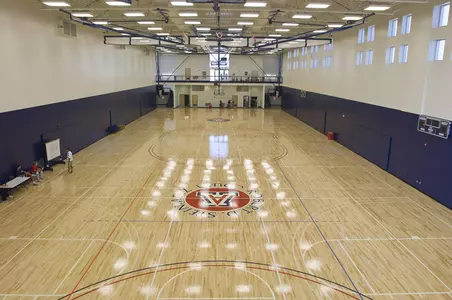 Inside view of the Richard Jefferson Gymnasium.