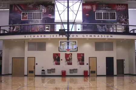 Inside view of the Richard Jefferson Gymnasium.