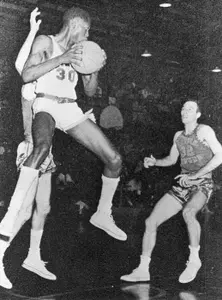 Ernie McCray, action photo, circa 1960. Photo courtesy University of Arizona At