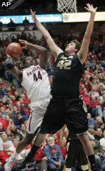 Arizona Outshoots Oakland, Wins 85-73