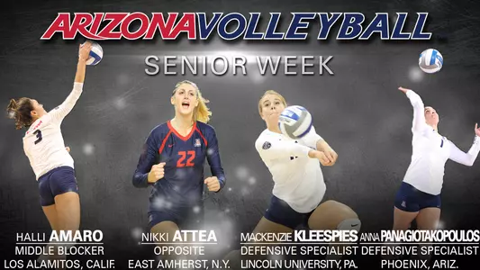 Arizona volleyball senior week