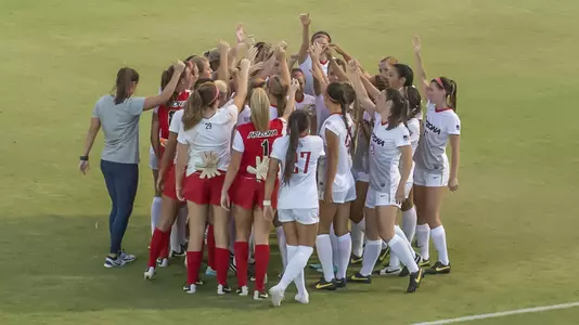 Team Huddle 8.21.15 UA Soccer vs Abilene