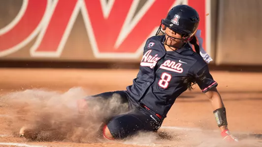 Freshman catcher Dejah Mulipola (8)