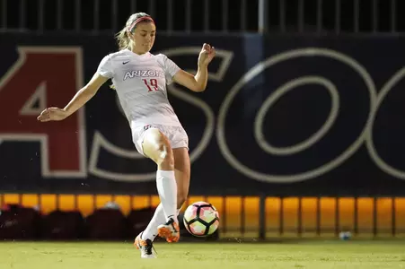 Junior midfielder Brandi Park (19)
