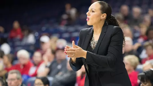 Head coach Adia Barnes