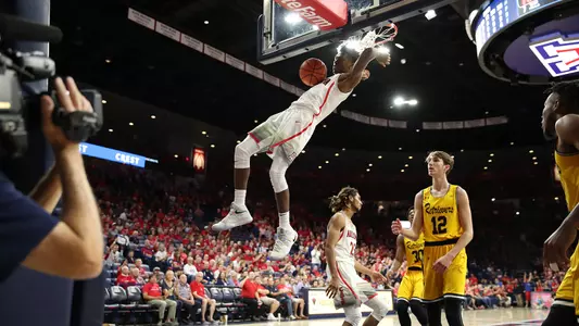 Brandon Randolph dunks versus the UMBC Retrievers.