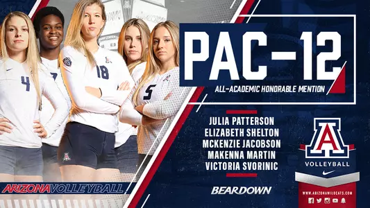 Volleyball Pac-12 All-Academic 2017