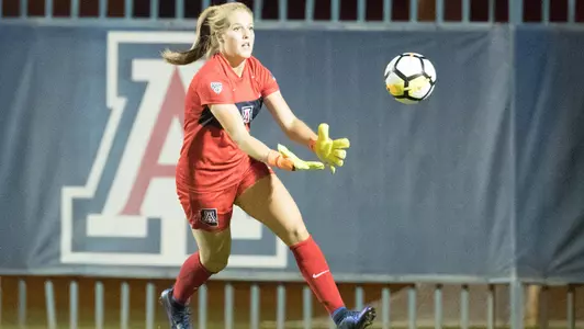 Junior goalkeeper Lainey Burdett (1)