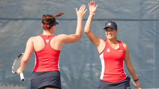 Junior Devin Chypyha and sophomore Mila Wesbrooks