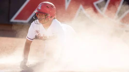 Junior outfielder Ashleigh Hughes (28)