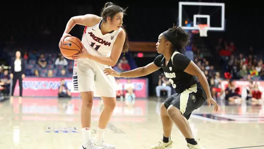 Senior forward Kat Wright (11)