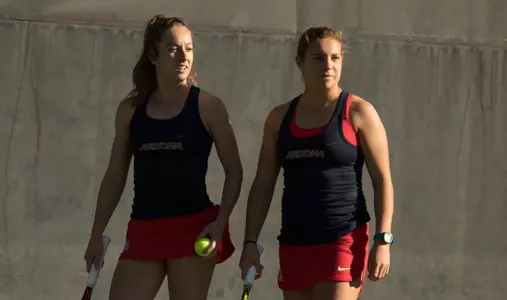 Sophomore Marie Van Aelst and freshman Gitte Heynemans