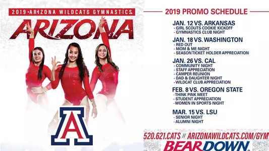 Gymnastics Promo Schedule