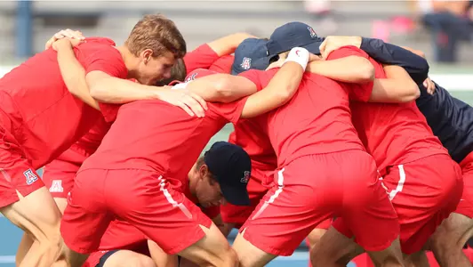 Senior Trent Botha in the Huddle