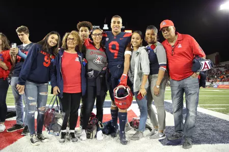 November 11th, 2017. during Arizona football's 49-28 over the Oregon State Beavers, Arizona Stadium, Tucson, AZ.