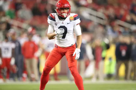 December 27, 2017. Senior cornerback Dane Cruikshank (9) during the Wildcats 38-35 loss to the Purdue Boilermakers at the Foster Farms Bowl. Levi Stadium, Santa Clara, CA.