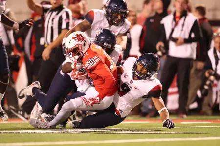 October 8, 2016. Junior cornerback Dane Cruikshank (9)during the Wildcats 36-23 loss to the Utah Utes. Rice-Eccles Stadium, Salt Lake City, UT.