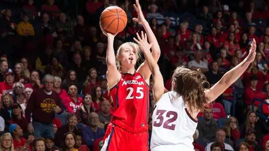 Freshman forward Cate Reese, 25