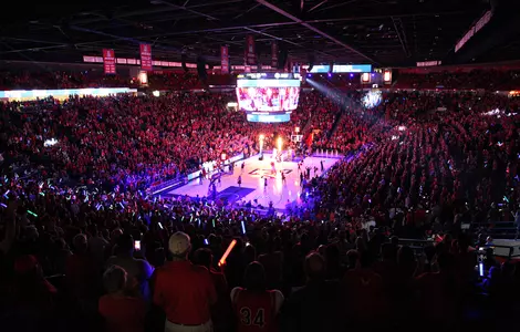 McKale Center During Red Blue