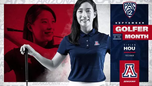 Vivian Hou Pac-12 Golfer of Month Graphic