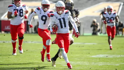 Arizona Wildcats wide receiver Tayvian Cunningham (11), Arizona Wildcats football vs. Colorado 10/5/19 in Tucson, Ariz.Photo by Mike Christy / Arizona Athletics