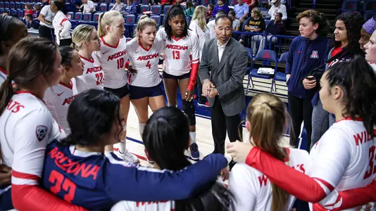 Arizona Wildcats volleyball vs. Cal team